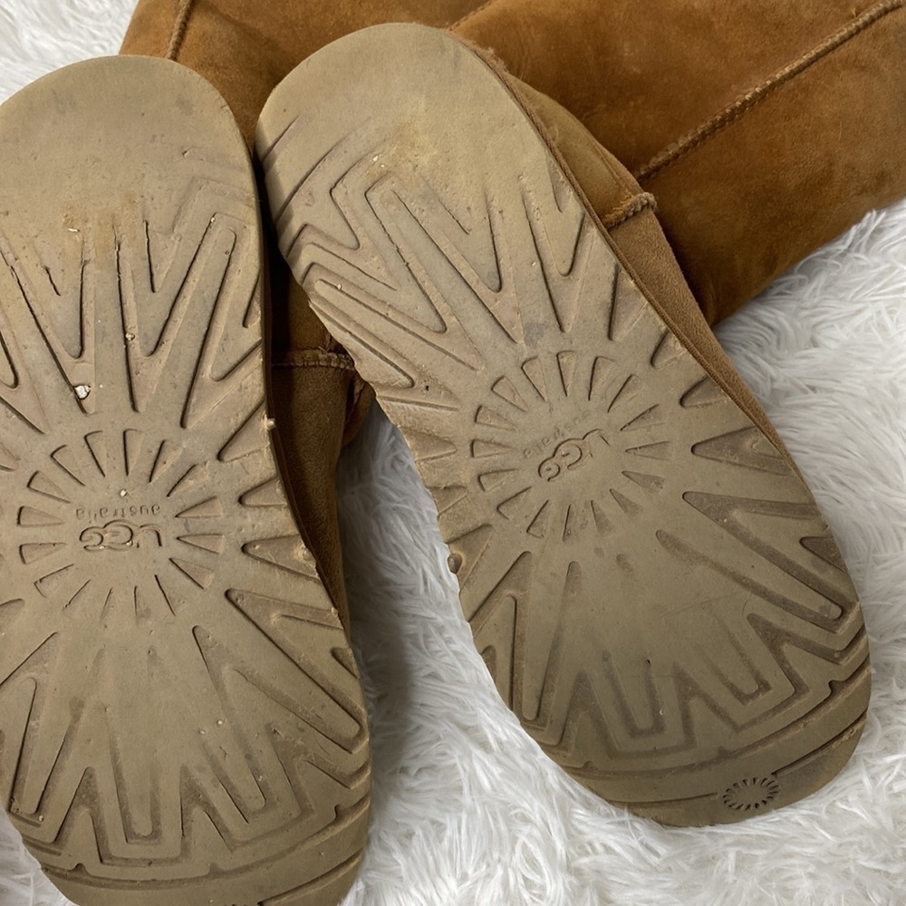 Ugg original tall leather sherpa chestnut boot - Picture 8 of 8